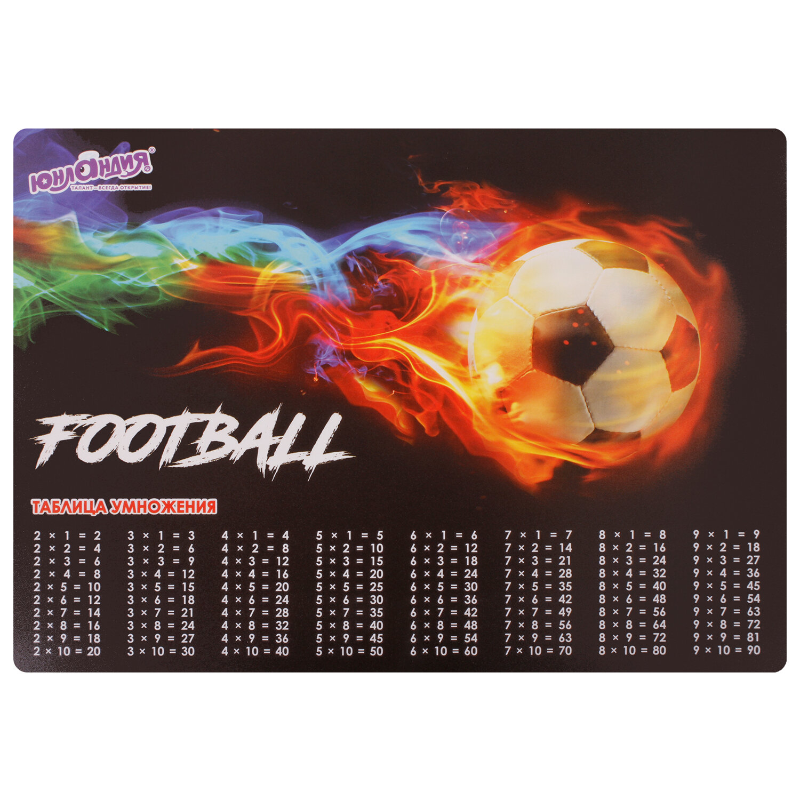 Настольное покрытие ЮНЛАНДИЯ "Fireball" А3+, пластик, 46x33 см