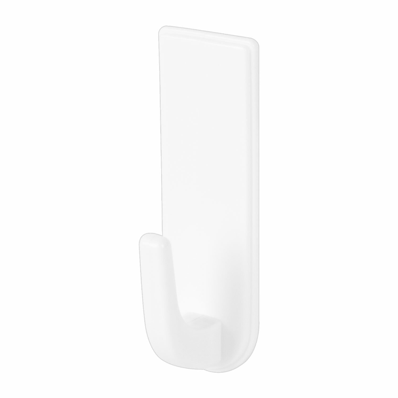 Крючки самоклеящиеся LAIMA 6,6*2,1 см, пластик, белые, 6 шт