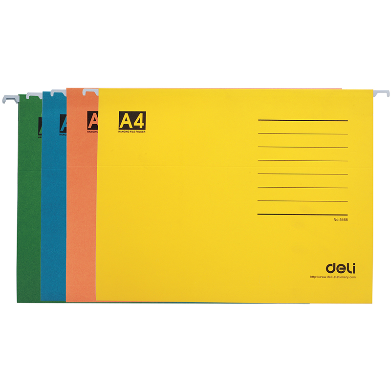 Папка подвесная DELI А4, ассорти