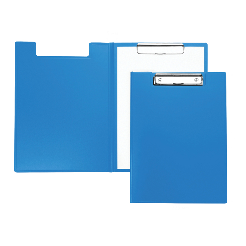 Папка-планшет с крышкой OfficeSpace А4, пластик, синий