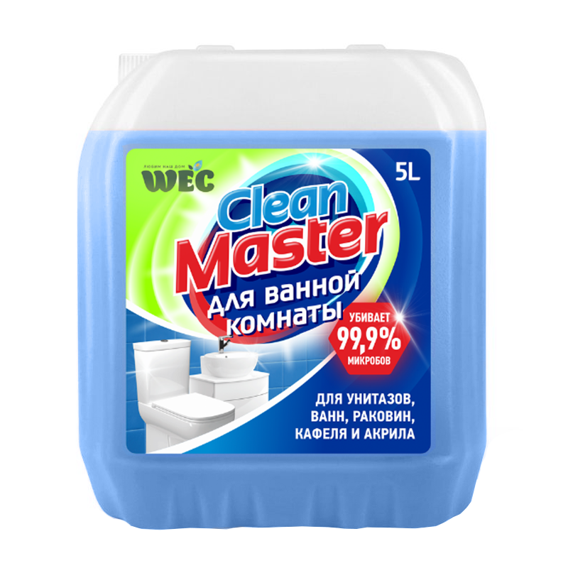 Средство для чистки сантехники WEC "Clean Master" 5 л