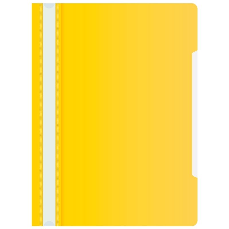 Папка-скоросшиватель БЮРОКРАТ А4, 160 мкм, желтая