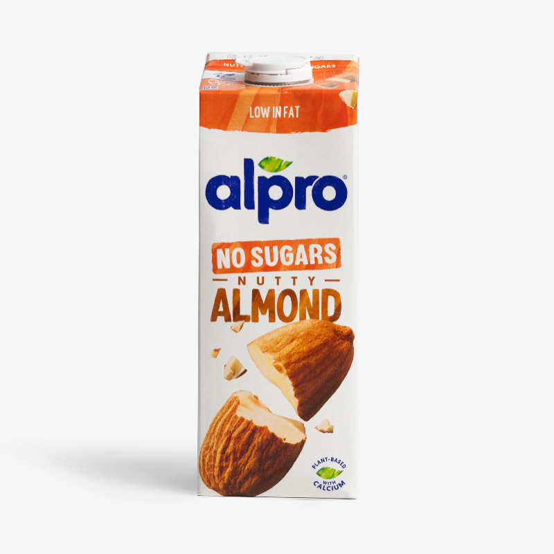 Молоко миндальное Alpro без сахара 1 л, тетрапакет