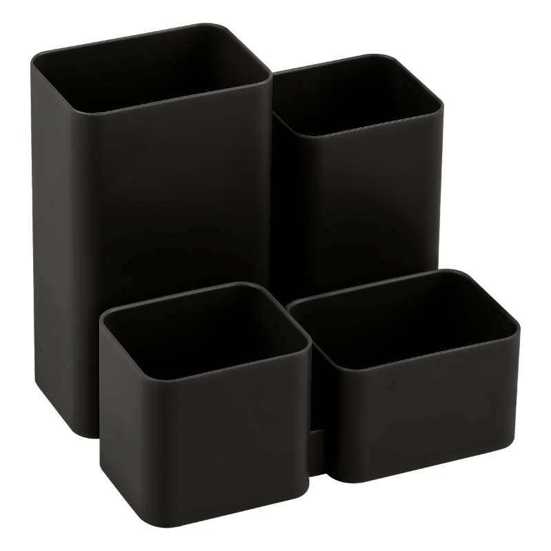 Настольная подставка СТАММ "Юниор" пластик, черная