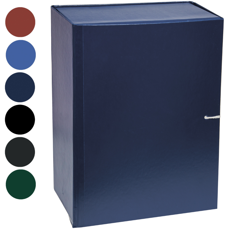 Папка архивная OfficeSpace А4+, с клапаном, с 4 завязками, 120 мм, ассорти