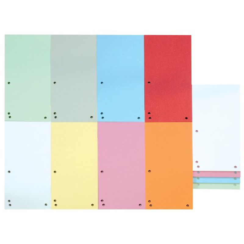 Разделитель листов Donau 235*105 мм, картон, 190 гр, 100 листов, ассорти