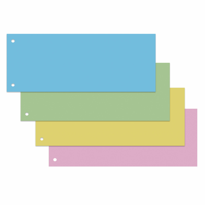 Разделитель листов BRAUBERG 240*105 мм, картон, 160 гр, 100 листов, ассорти