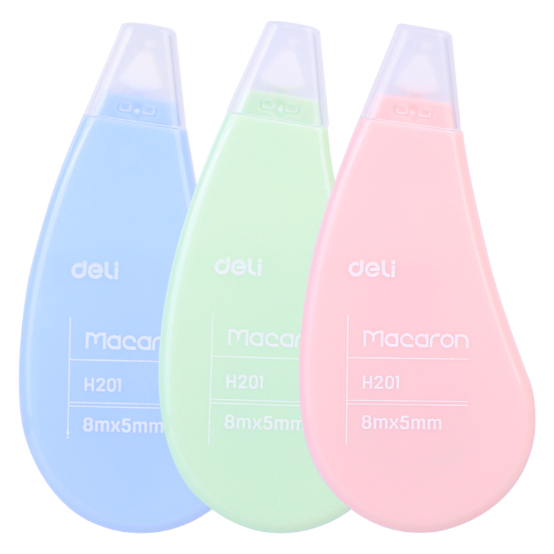 Корректирующая лента DELI "Macaron" 5 мм х 8 м, ассорти