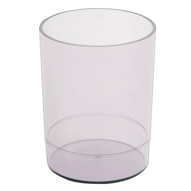 Подставка-стакан СТАММ "Офис" пластик, тонированный серый