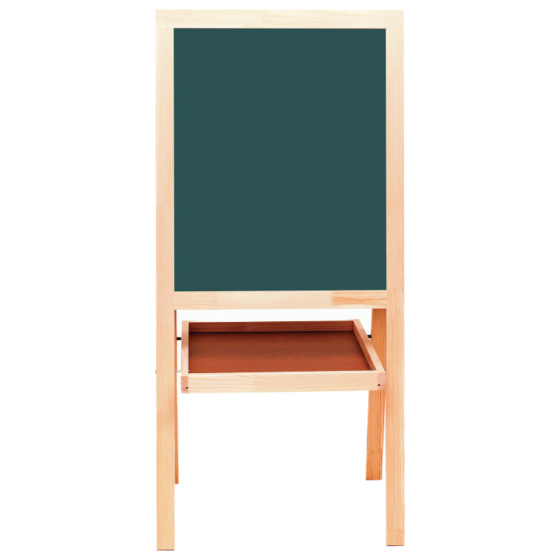 Доска-мольберт магнитно-маркерная и меловая BRAUBERG 54.5*65 см, двусторонняя, зелёный/белый