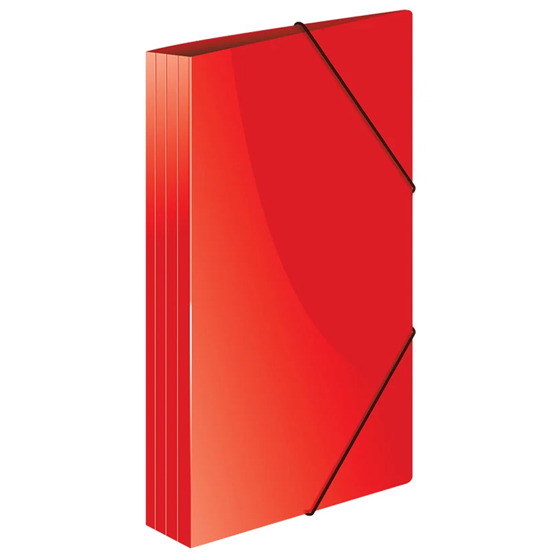 Папка на резинке Berlingo "Standard" А4, 600 мкм, красная