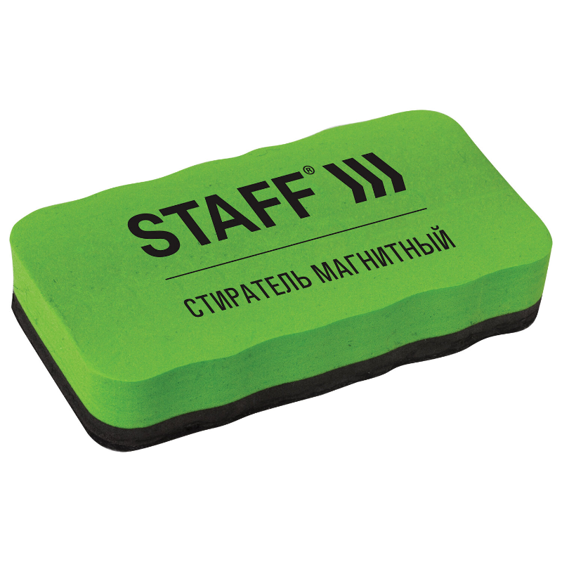 Губка для маркерных досок STAFF 57*107 мм, на магните