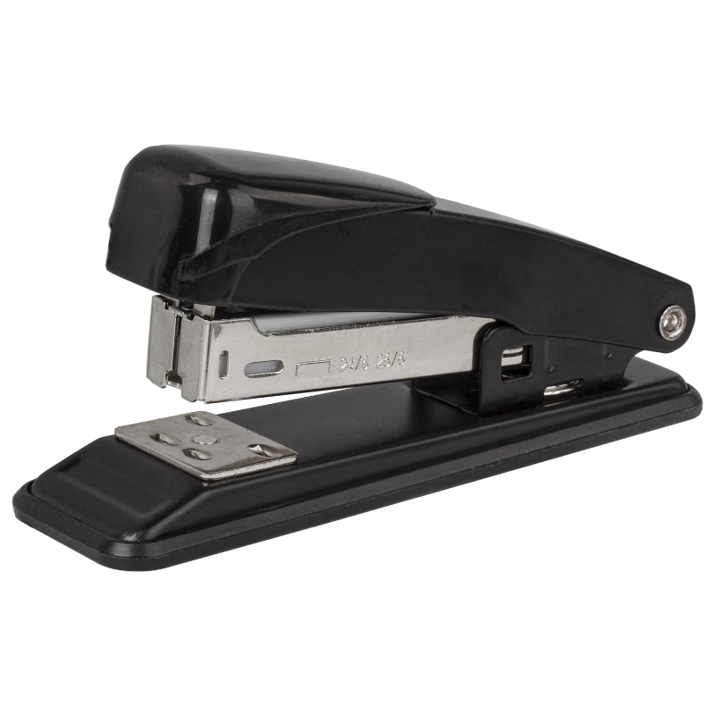 Степлер до 20 листов STAFF "Manager" пластик, №24/6-26/6, черный