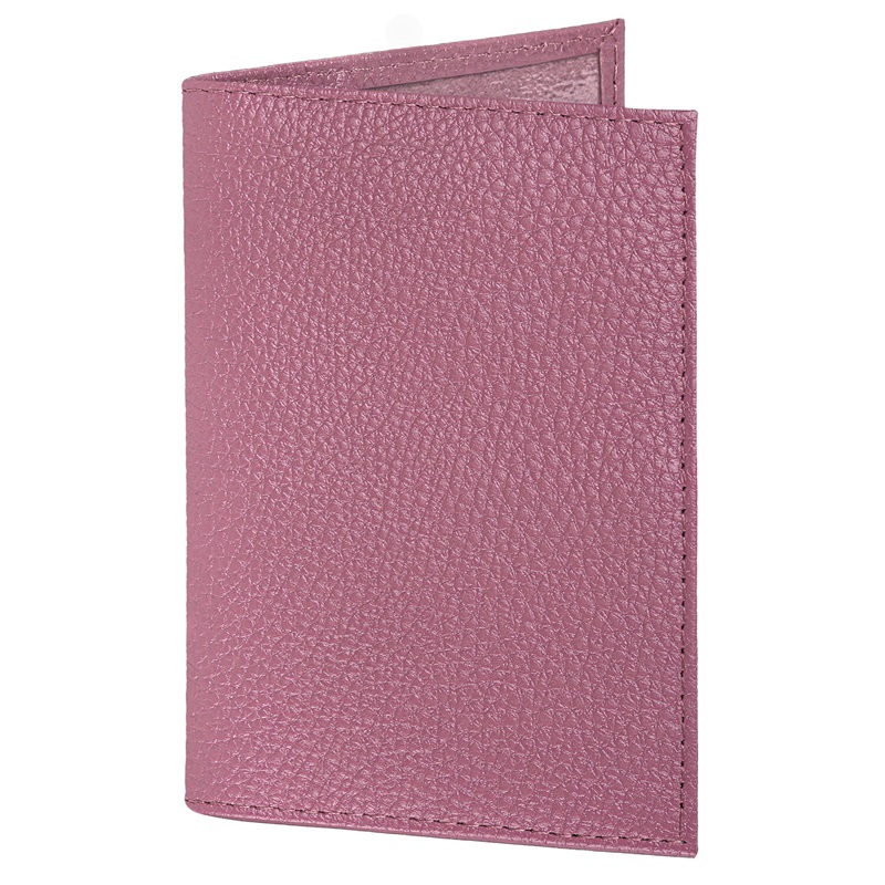 Обложка для паспорта BRAUBERG, натур. кожа флоттер, кожаный уголок, пудрово-розовая, 238861