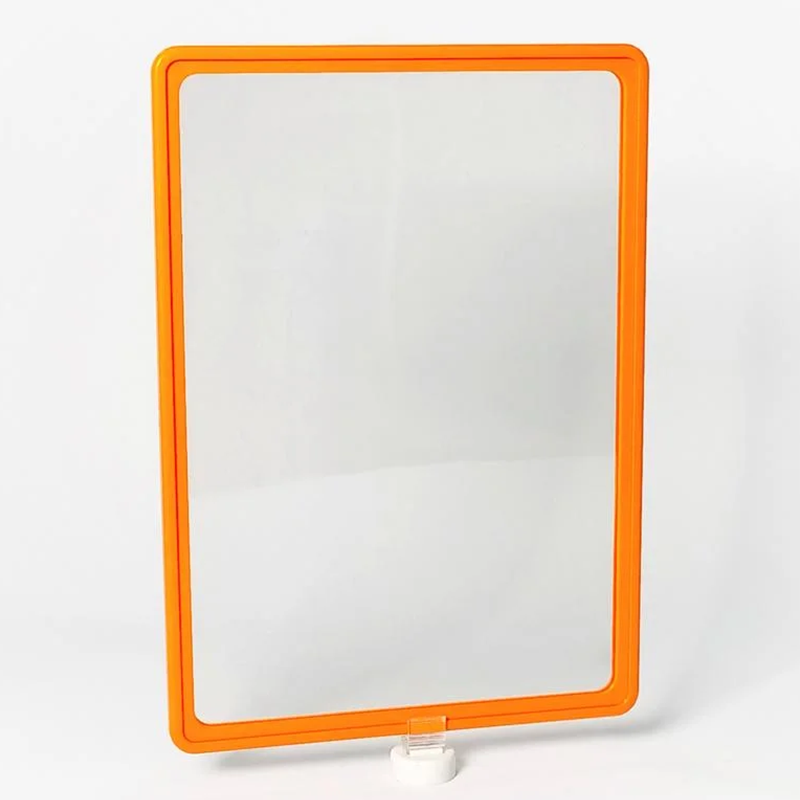 Пластиковая рамка с карманом-протектором формата PF-A4 оранжевая