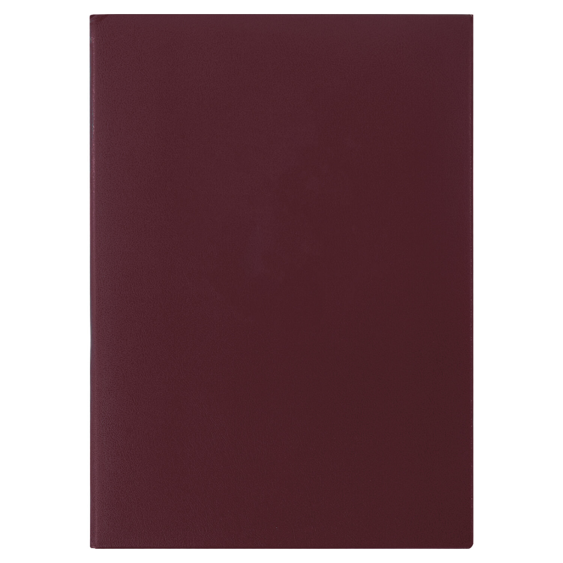Папка адресная STAFF "Basic" А4, без надписи, бумвинил, бордовая