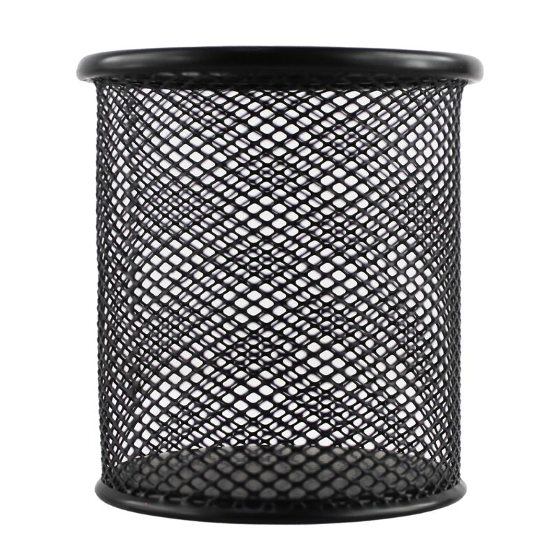 Подставка-стакан BASY 90*90*80 мм, металл, круглый, черный