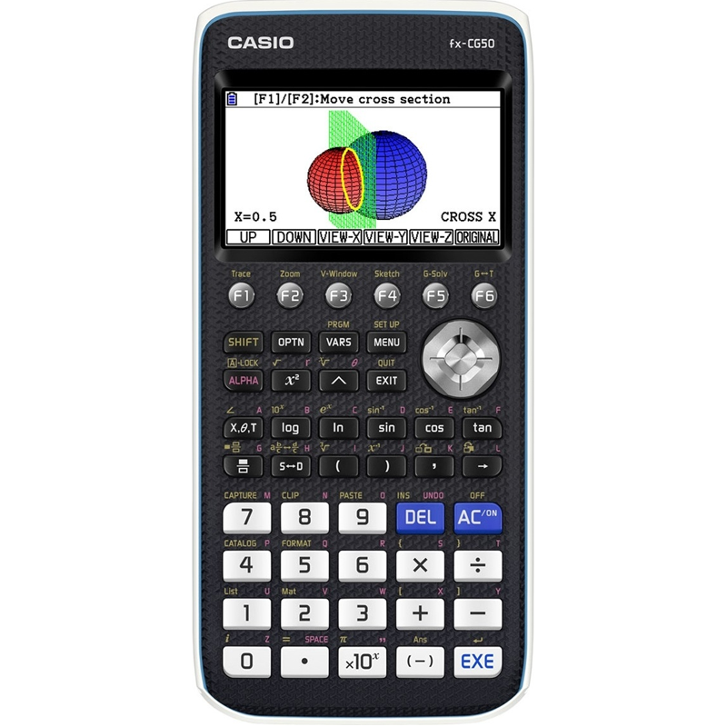 Калькулятор графический CASIO FX-CG50-W-EH, 12 разрядов, черный