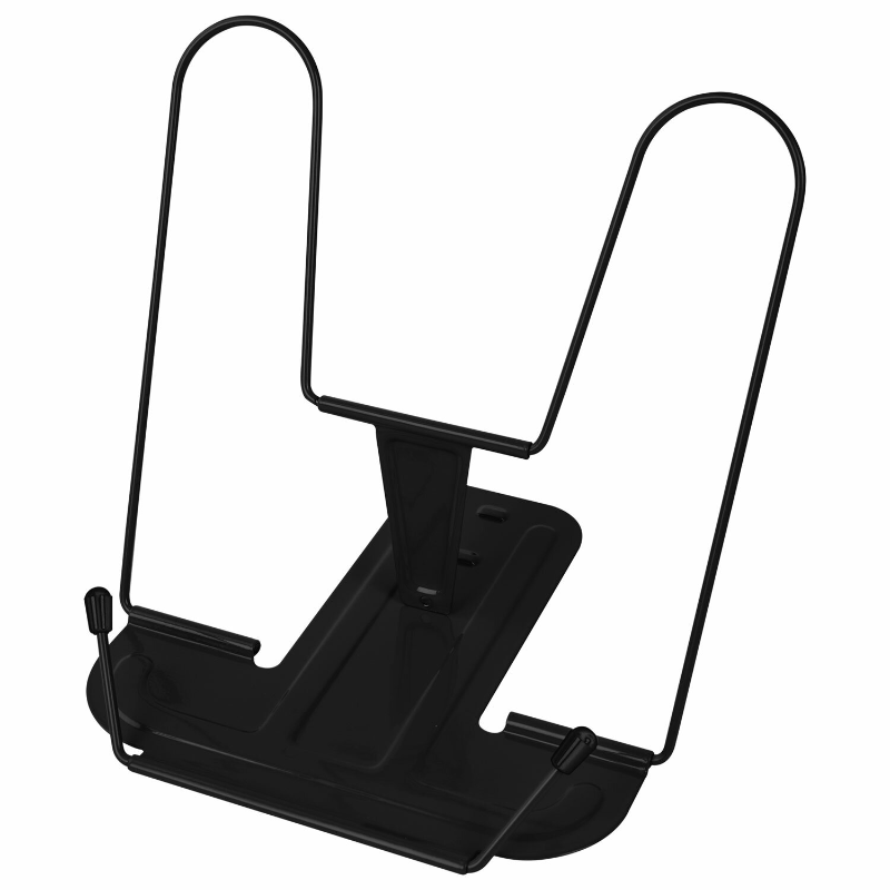 Подставка для книг и учебников BRAUBERG "LINE+" металл, черная