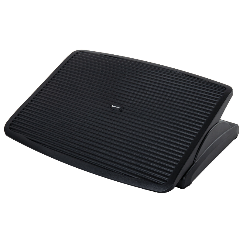 Подставка для ног BRAUBERG 45*33 см, регулируемые высота и угол наклона, фактурная, черная