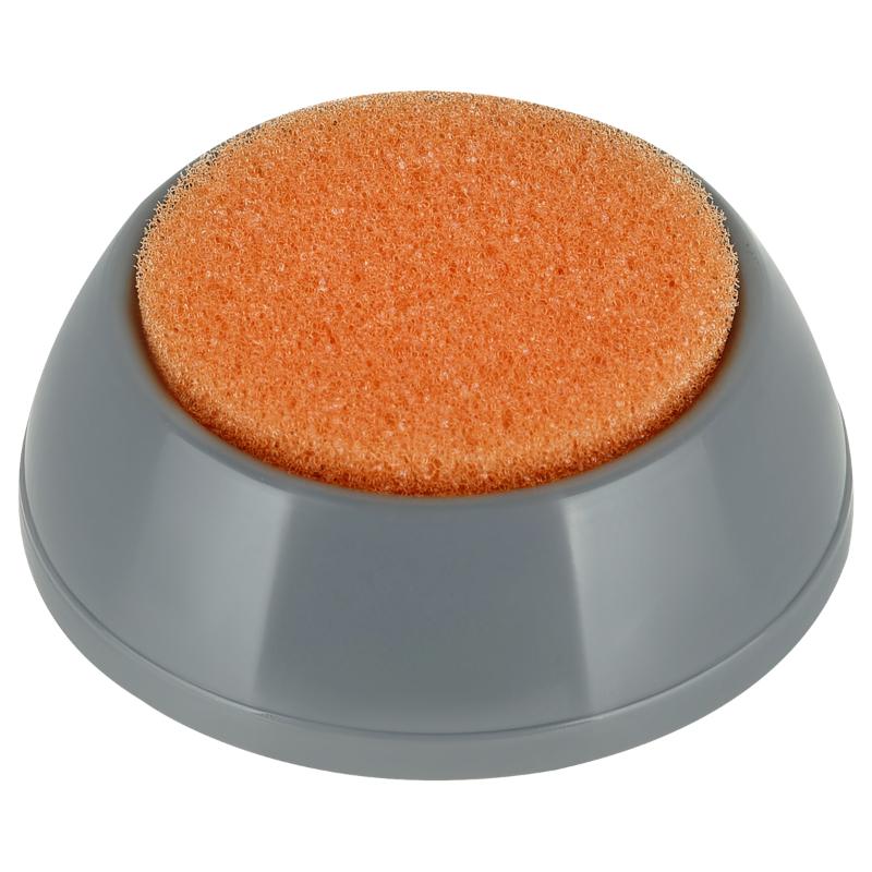 Подушка для смачивания пальцев СТАММ, губчатая, 57 мм, серая