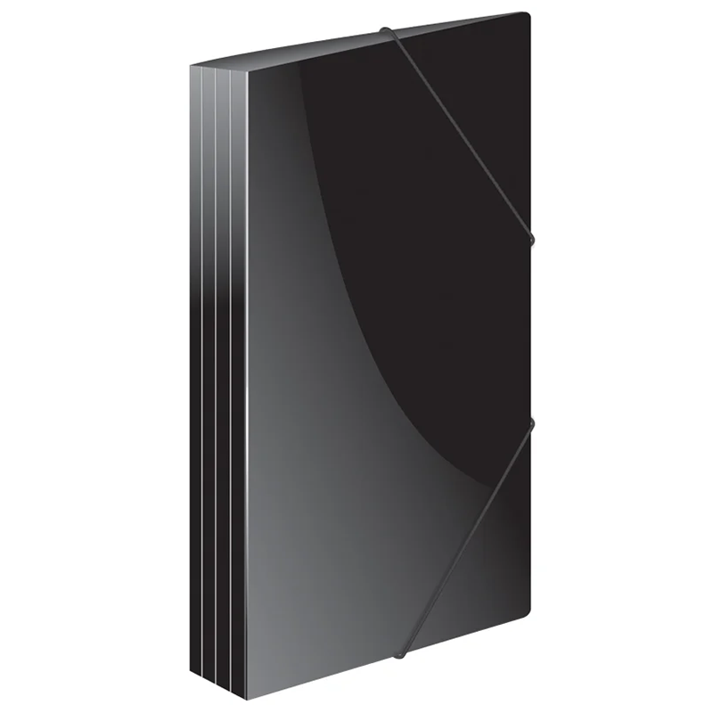 Папка на резинке Berlingo "Standard" А4, 600 мкм, черная