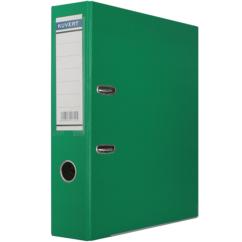 Папка-регистратор KUVERT А4, 72 мм, зеленый