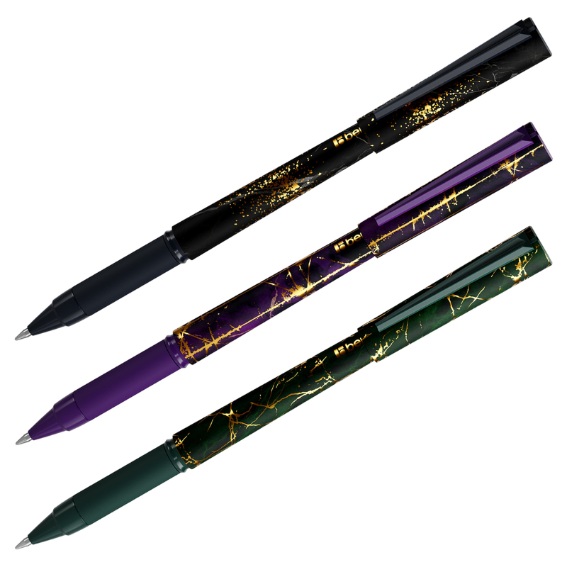 Ручка шариковая Berlingo "Golden Shade" 0.7 мм, корпус ассорти, синяя