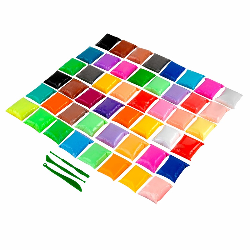 Пластилин супер лёгкий воздушный застывающий 48 штук 480г, 3 стека, ЮНЛАНДИЯ, 106980