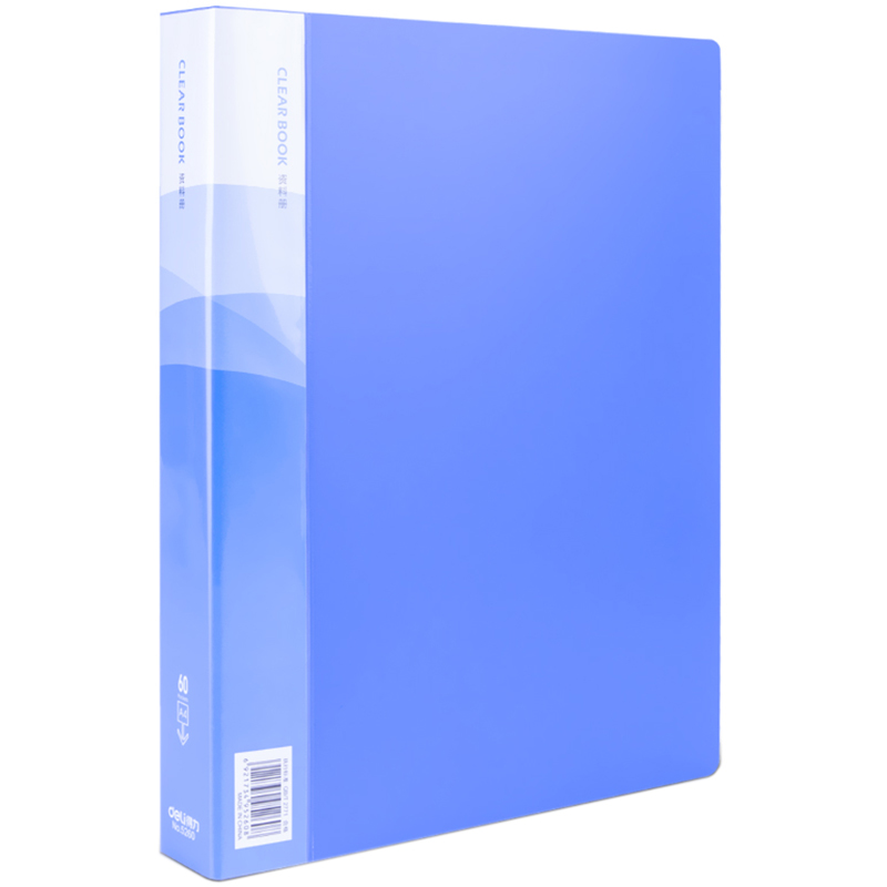 Папка 60 вкладышей DELI А4, 1000 мкм, голубая