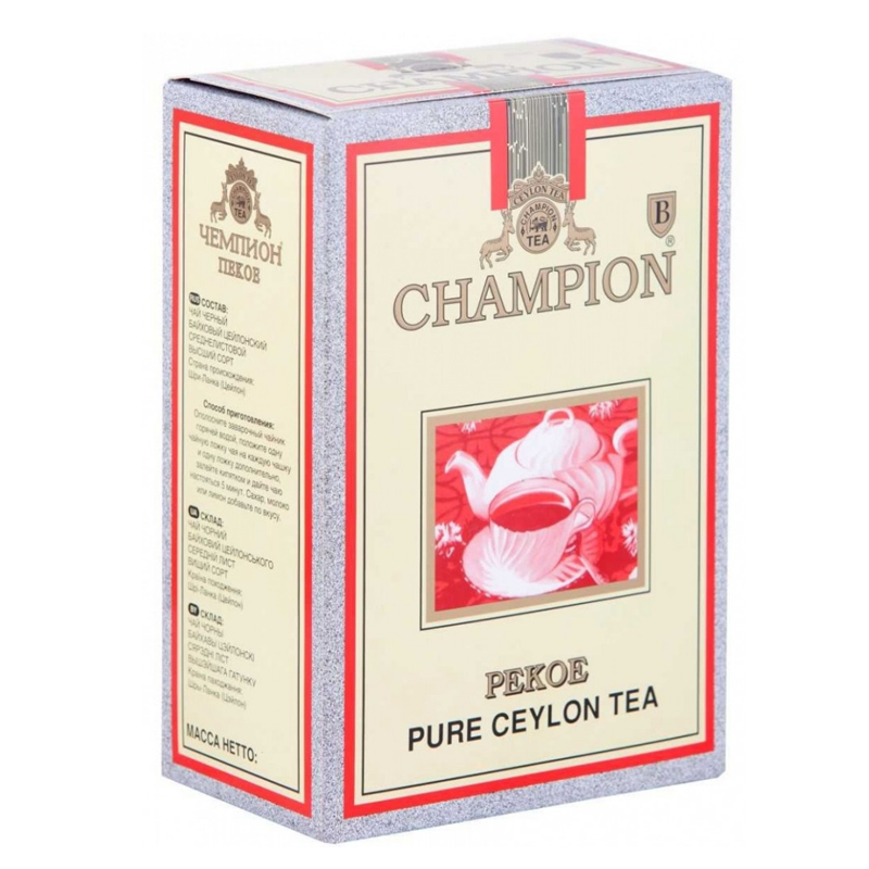 Чай Champion "Pekoe" черный, 200 гр, среднелистовой
