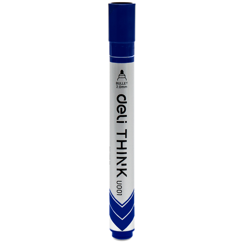 Маркер для доски DELI "EU00130" круглый, 2 мм, синий