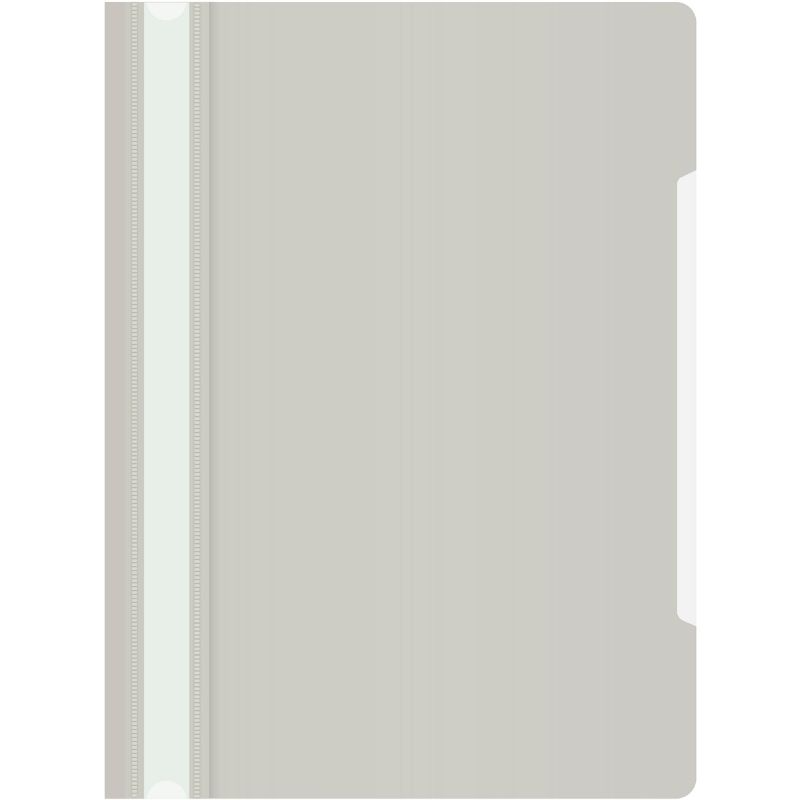 Папка-скоросшиватель БЮРОКРАТ А4, 160 мкм, серая