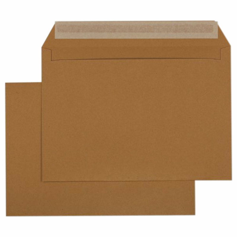 Конверт Курт С4, 229*324 мм, 100 г/м2, крафт, отрывная лента, коричневый