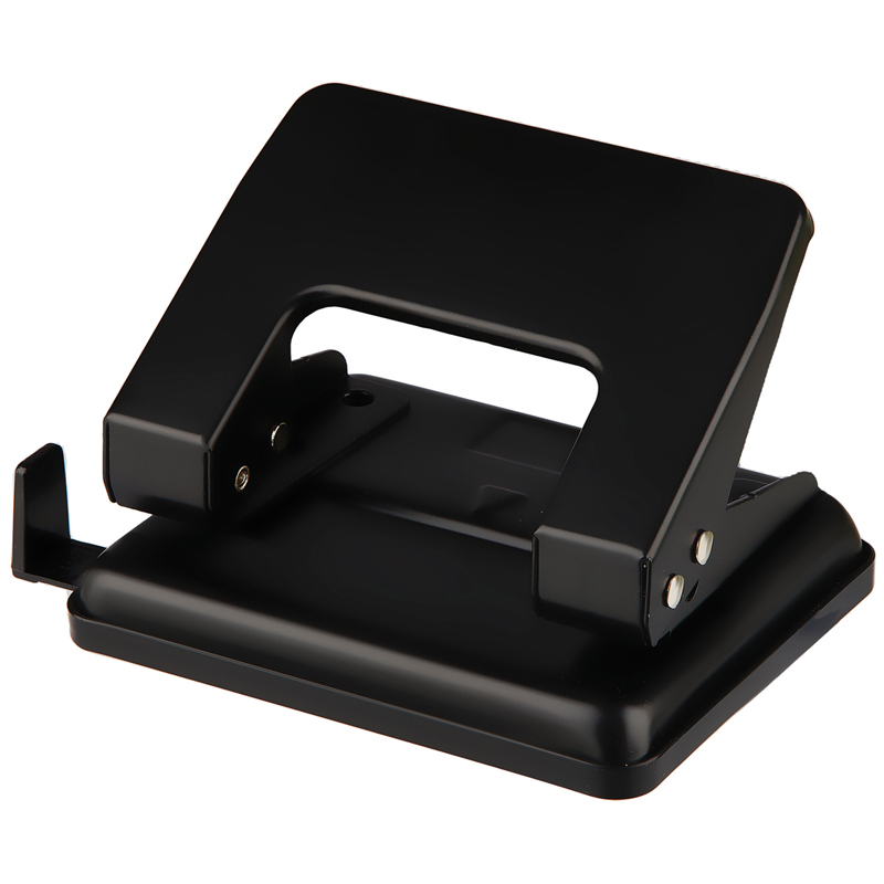 Дырокол до 20 листов OfficeSpace, металлический корпус, черный