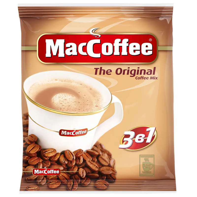 Кофе порционный MacCoffee "3 в 1 Оригинал" 25 пакетиков по 20 гр