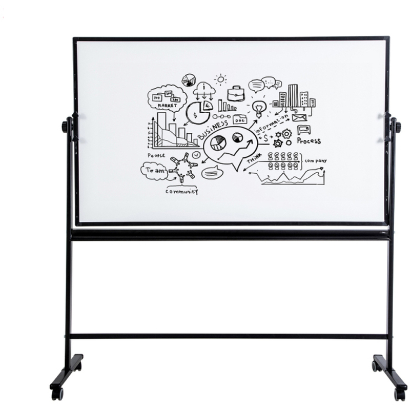 Доска магнитно-маркерная DELI 90*150 см, передвижная, с полочкой