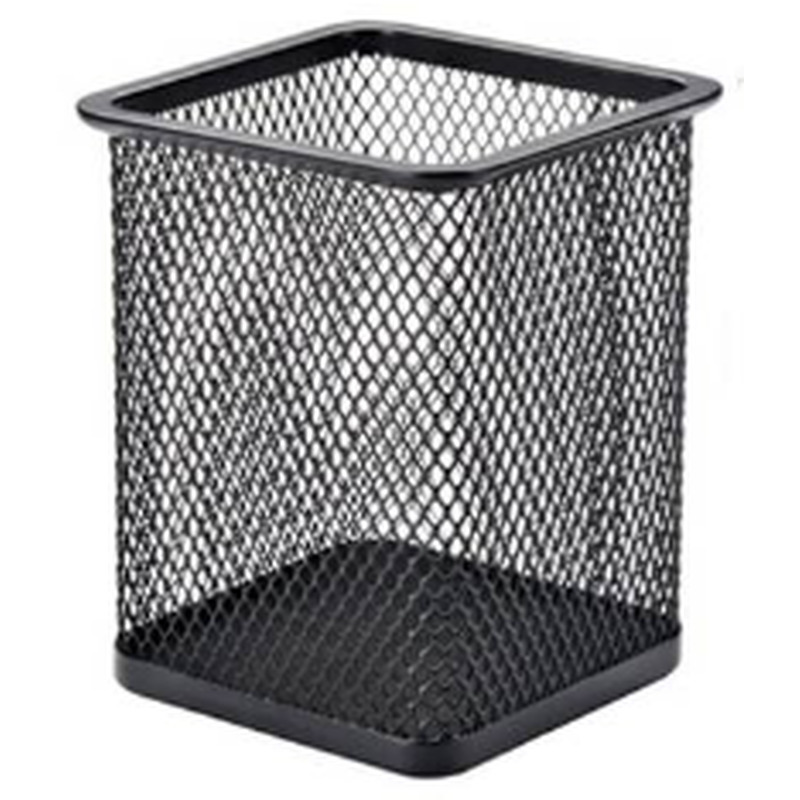 Подставка-стакан BASY 90*90*80 мм, металл, квадратный, черный