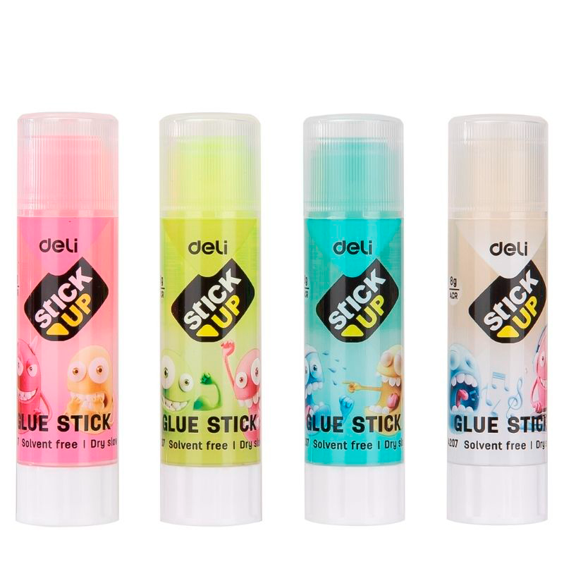 Клей-карандаш DELI "Stick Up" 8 гр, ассорти