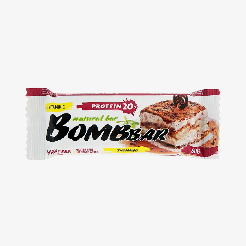 Батончик неглазированный "Bombbar" тирамису 60 гр