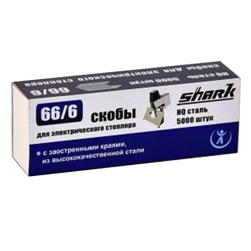 Скобы для степлера Shark №66/6, сталь 5000 шт.