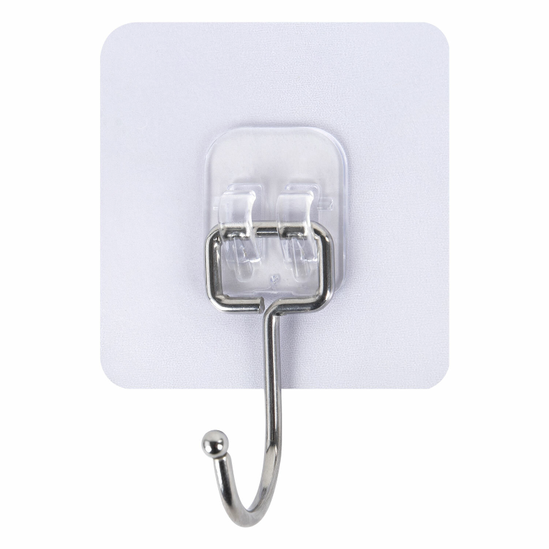 Крючки самоклеящиеся LAIMA 7*7 см, нержавеющая сталь, ПВХ, 5 шт